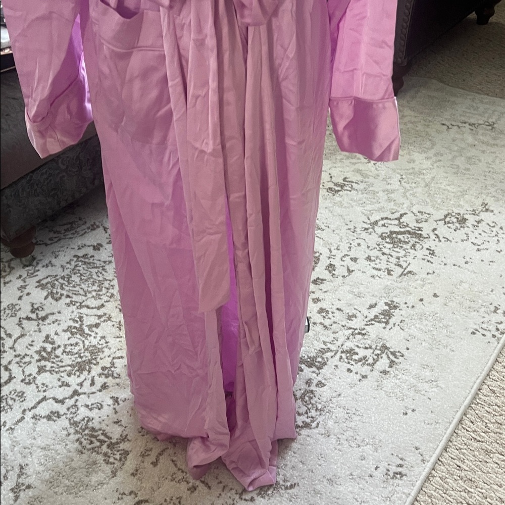 Skims woven shine sleep robe - Picture 2 of 10